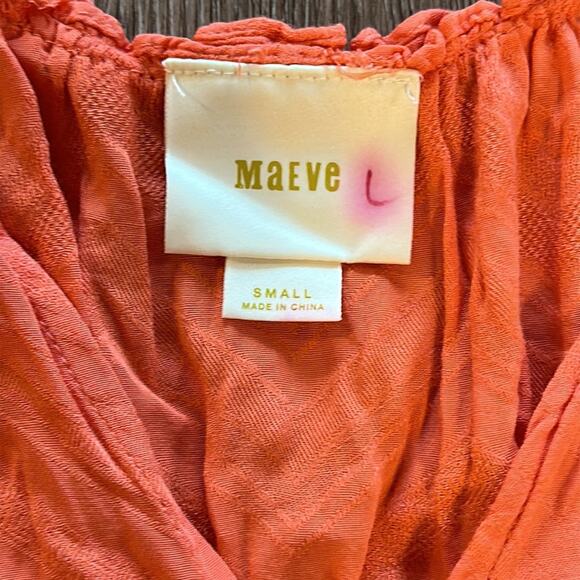 Anthropologie Maeve Bretta Tank Top Orange Size Small - Picture 2 of 5